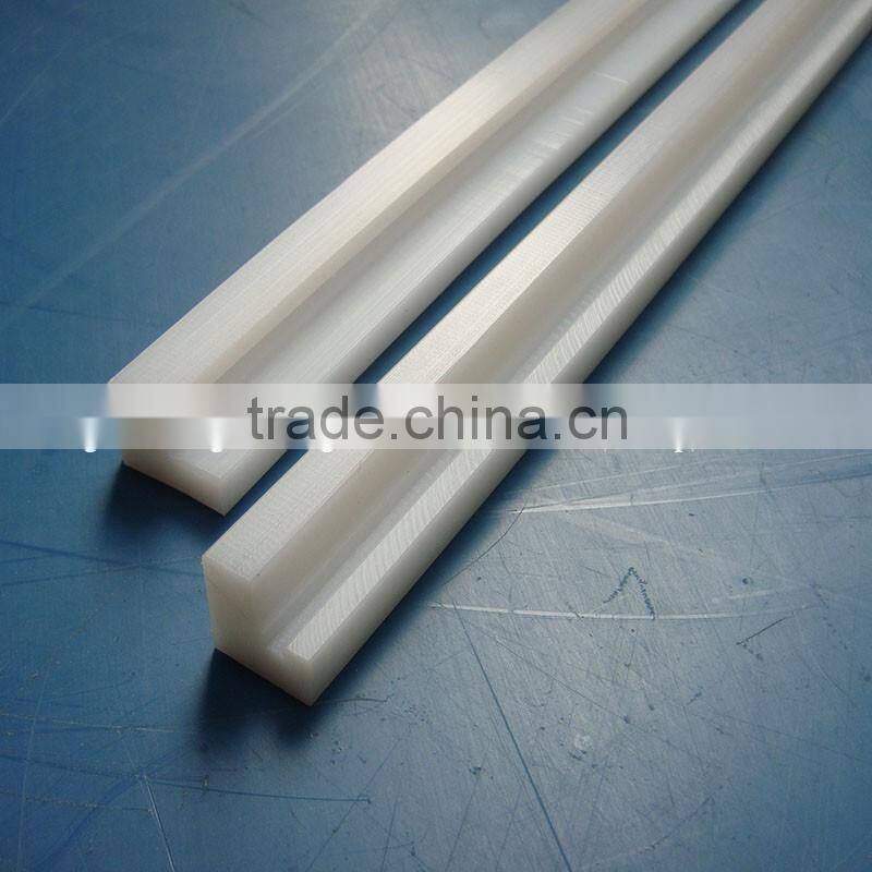 Plastic engineering factory low price linear cnc machining uhmwpe plastic elevator guide rail