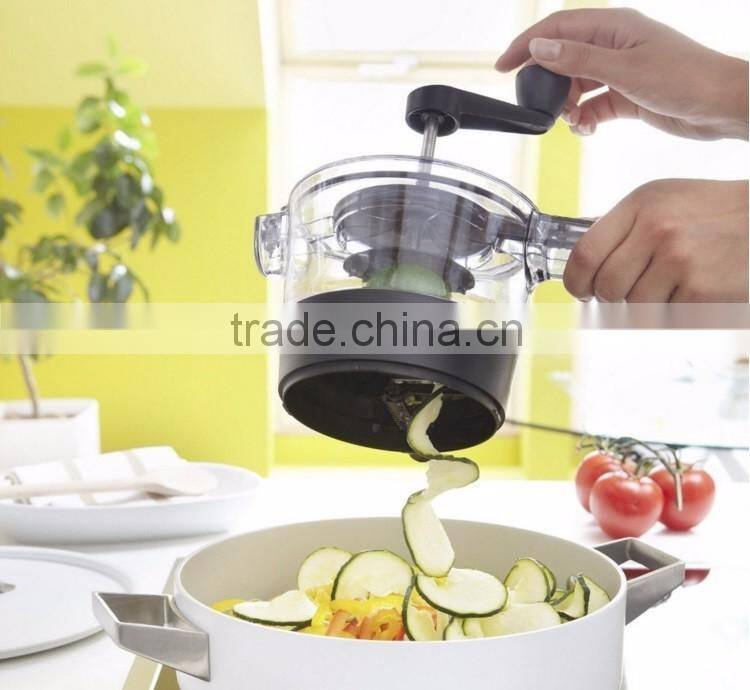 2016 Arrival Stainless Steel Spiral Cutter Mini Vegetable Fruit Spiral Slicer