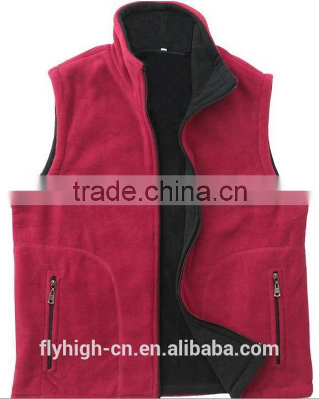 custom logo promotion work polyester waistcoat
