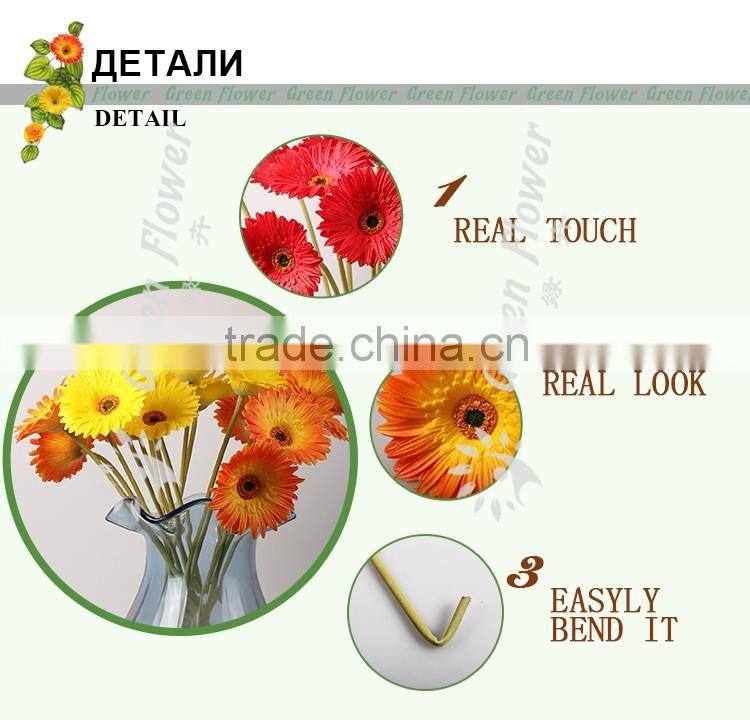 greenflower 2016 Real Touch PU Latex artificial flowers for Wedding decrations flowers