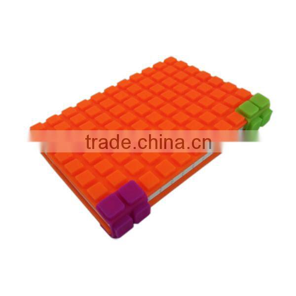 Silicone Notepad,Gummy Notebook Cover,Blocks Silicone Notepad