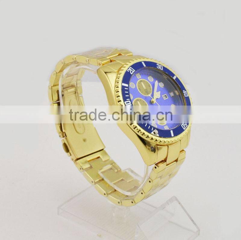 Vintage big case watch man roles quartz watch water resistant