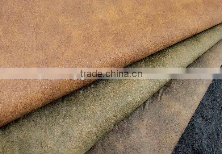 PU LEATHER 1.0mm man embossed garment leather/soft leather