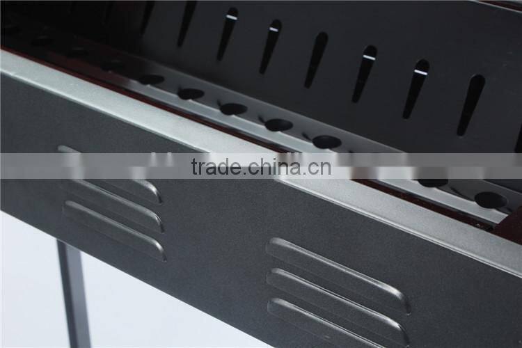 Attractive semi enclosed rectangular charcoal vertical bbq grill