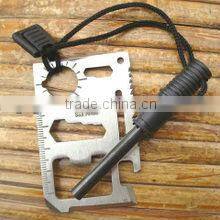 Multifunction Pocket Emergency Survival Card Tools,Pocket Stainless survival Card,11-in-1 Pocket Army Survival Multi Tool Card