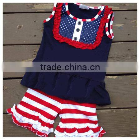 Girls Boutique Outfits Girls' Ruffle Pants Set wholesale clothing pants set for kids