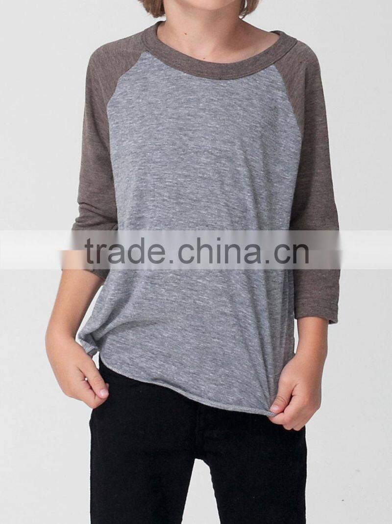 Good quality exquisite design 3/4 sleeve boys pant shirts for MOQ 50pcs