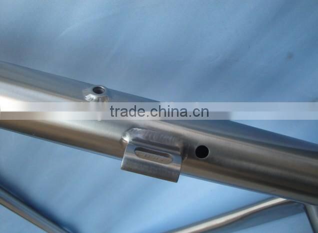 Hottest style 3AL2.5V internal cable routing WTL-S074 titanium road bike frame