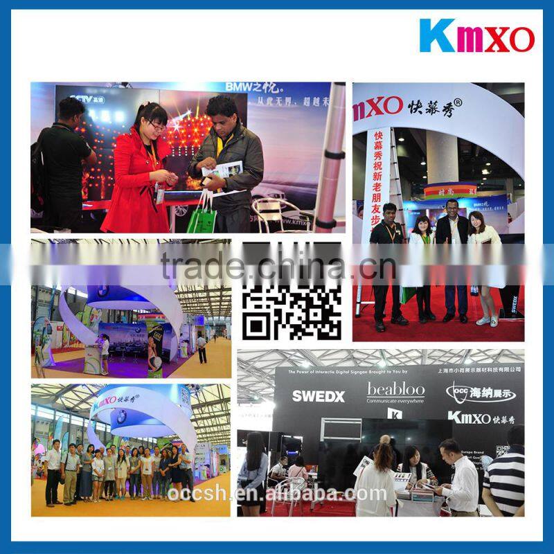 Wholesales Promotional Curved spandex fabric banner stand