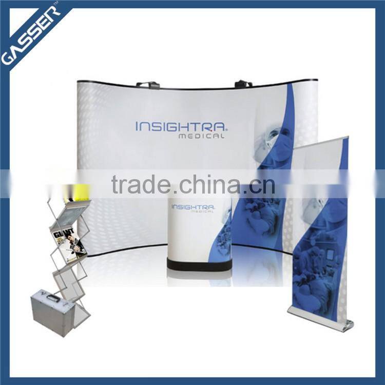 Aluminum folding tension fabric display exhibition stand