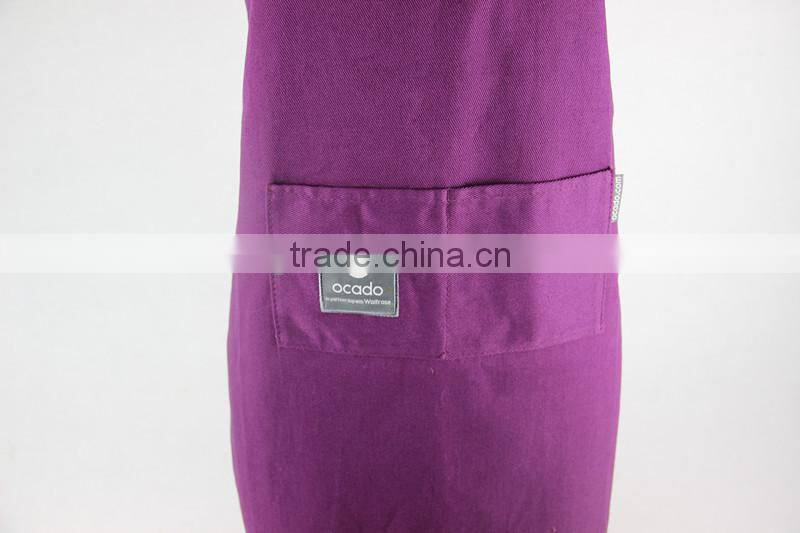 cotton twill fabric bib style apron