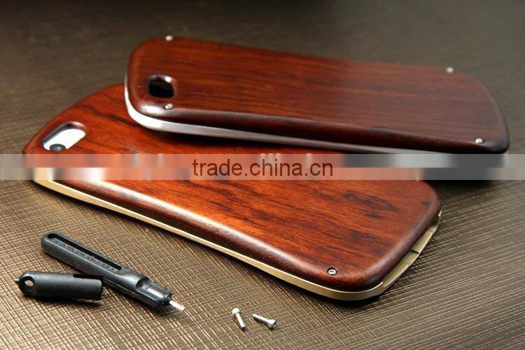 Full bamboo wood luxury high quality phone case ,100% real wood for iphone 6 case ,for iphone 6 carbonized bamboo case