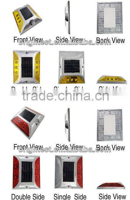 Colorful led road stud /traffic road stud lighting with solar panel