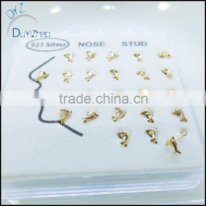 fashion foot shape gold nose ring