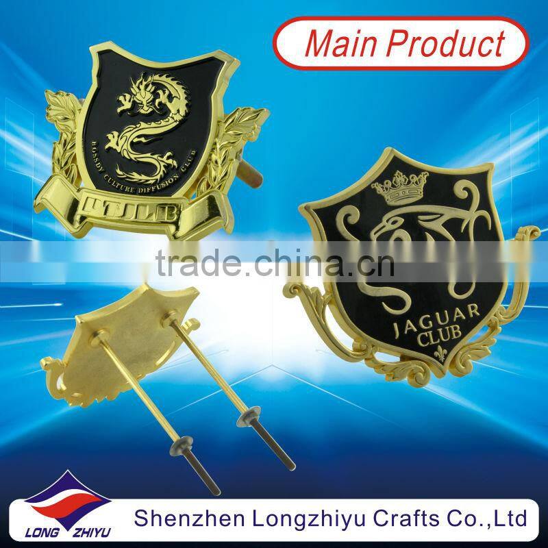 Price slashed decorative emblems for cars custom metal lapel