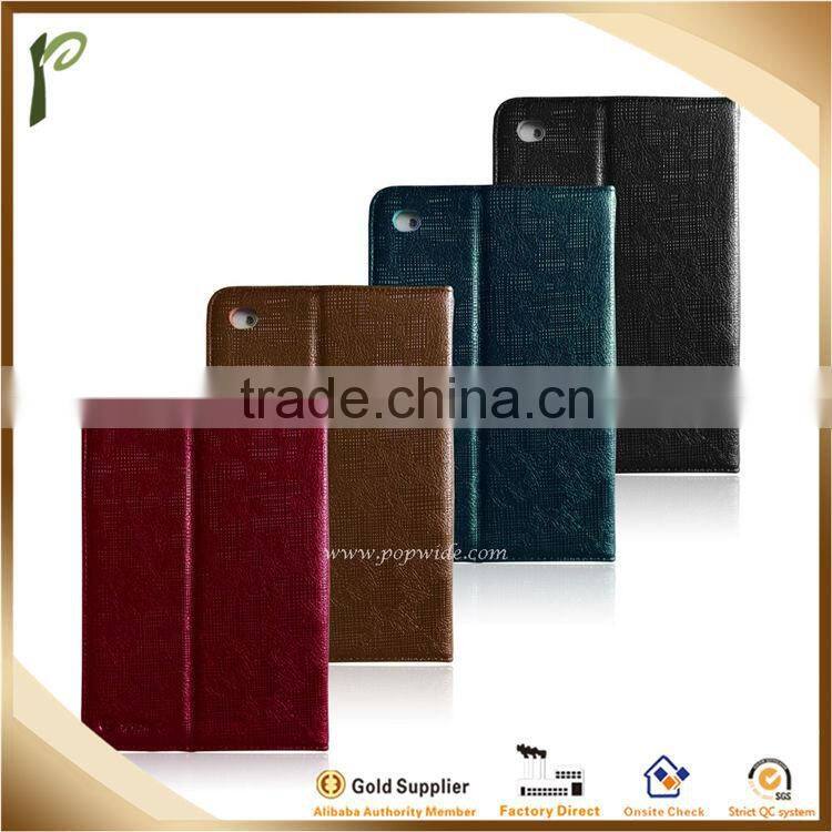 Popwide newest PU Case for ipad air2 With Retro Embossing, case for ipad air2