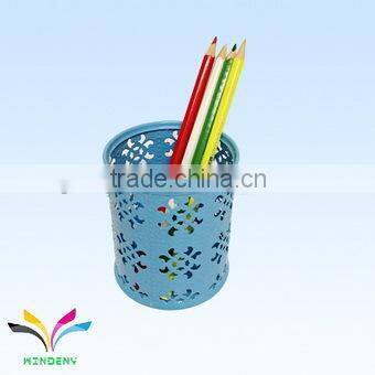 Office supplies metal counter magnetic retractable pen holder