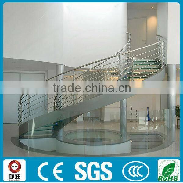 fashion design helical steel staircase for indoor decor