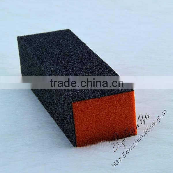 Orange high quality EVA material nail buffer block 3 sided