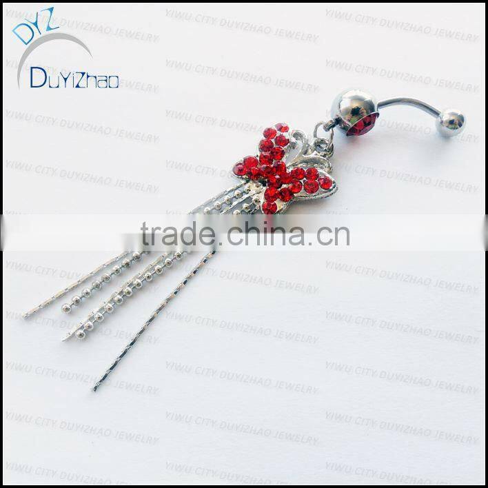 wholesale butterfly piercing nickel free belly button rings