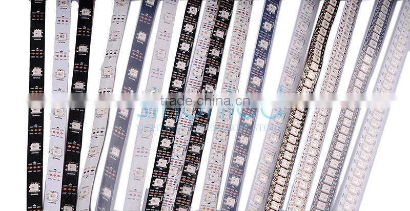 1m/4m/5m WS2812B Smart led pixel strip,Black/White PCB,30/60/144 leds/m WS2812 IC;WS2812B/M 30/60/144 pixels,IP30/IP65/IP67 DC5V