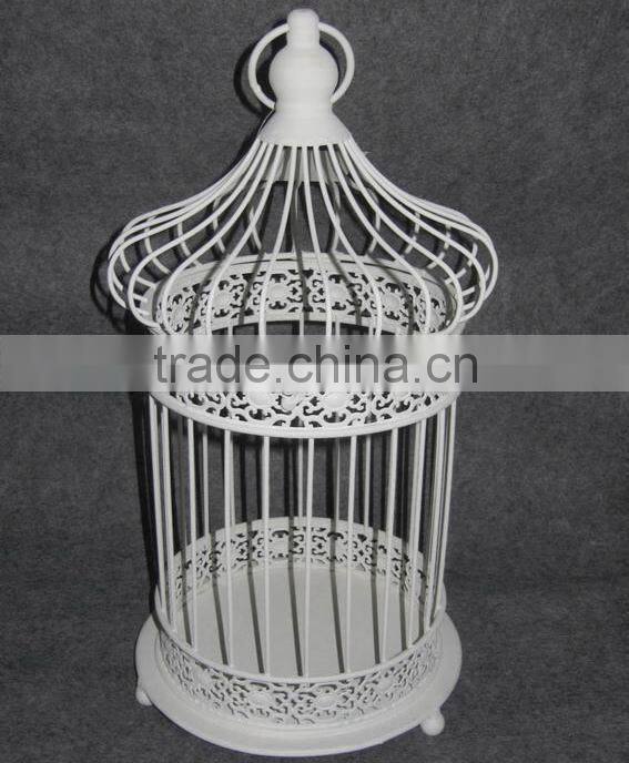 Wholesale handmade small round white birdcage
