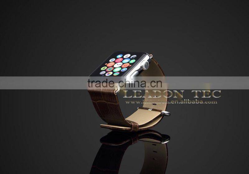 Genuine Leather Watch Band Strap for Apple Watch Band with adapter