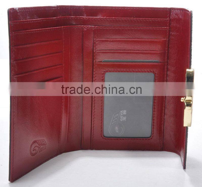 Wholesale woman leather wallet 2014 new product in China