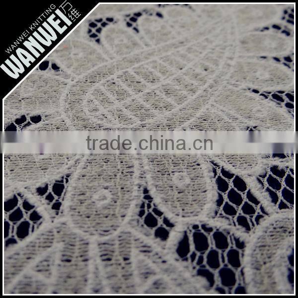 grey design for order nylon cotton knitting for arab caloco ladies dress burn-out fabric