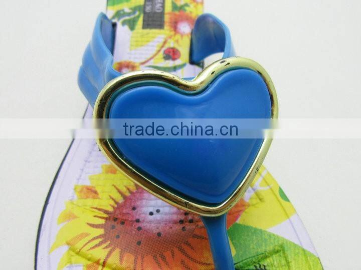 New models ladies PVC low black wedge flip flops