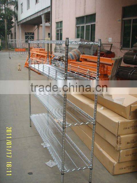 galvanized display wire shelving with CE