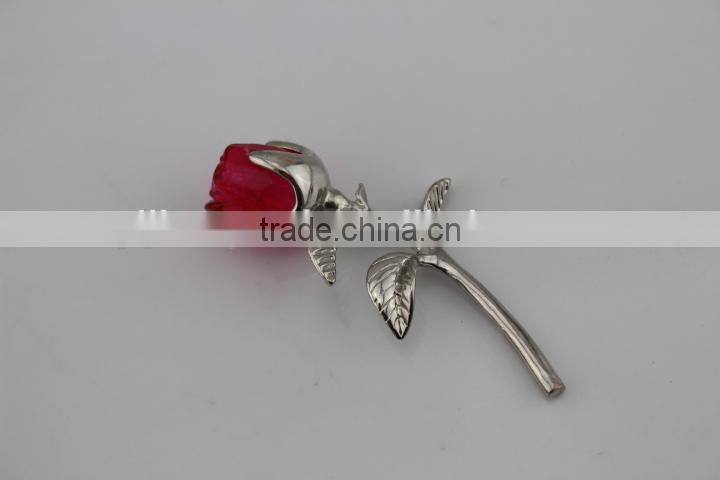 factory directly sale AAA k9 crystal miniature rose flower for wedding gift decoration home