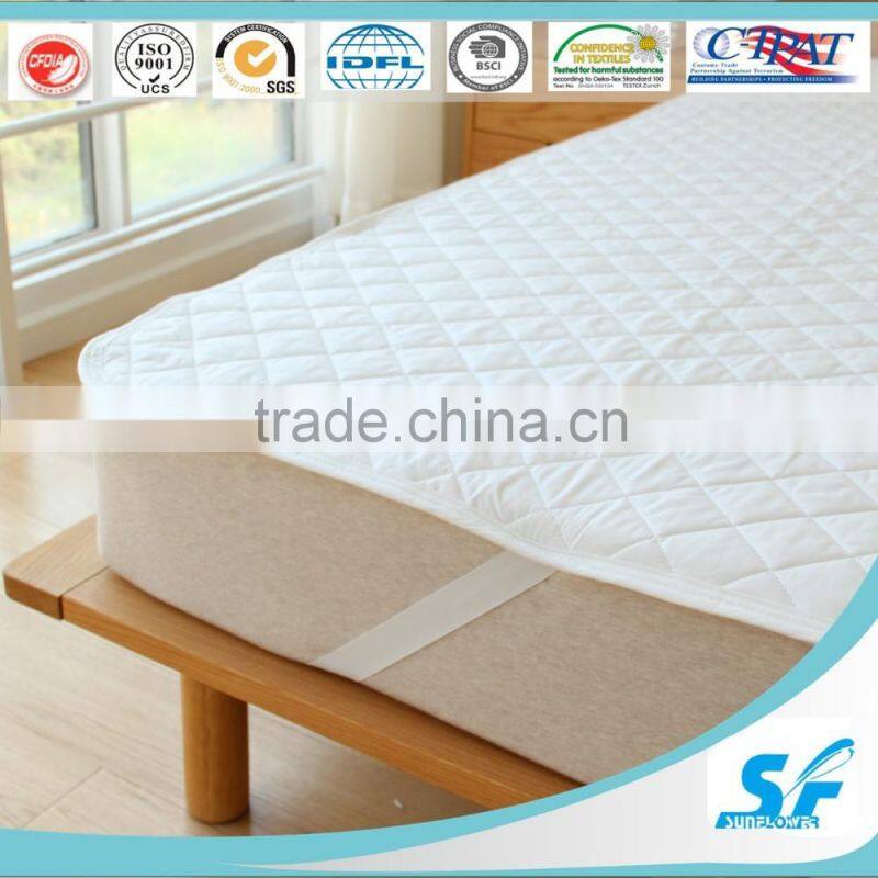 Hypoallergenic down proof mattress topper with skirt elastic