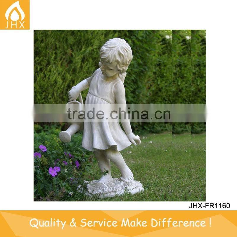 Hard-working Angel Watering Flowers Home Goods Garden Statue