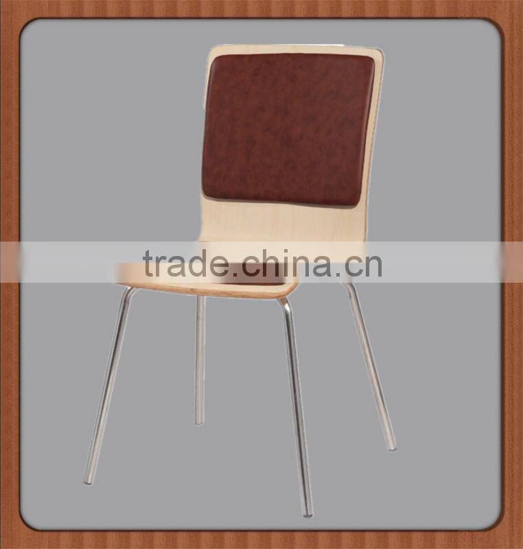 Dining table set with bentwood stainless dining chair