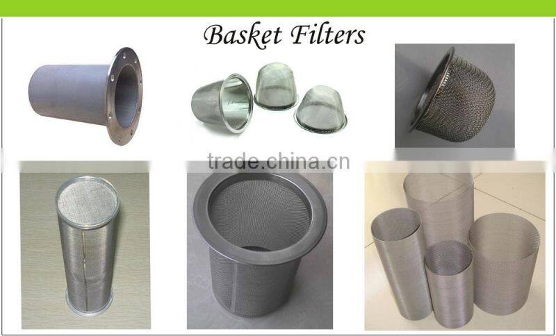 Stainless steel wire mesh filter basket