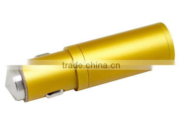 1000mah power bank car charger 2in1 function 5V 1A car charger power bank