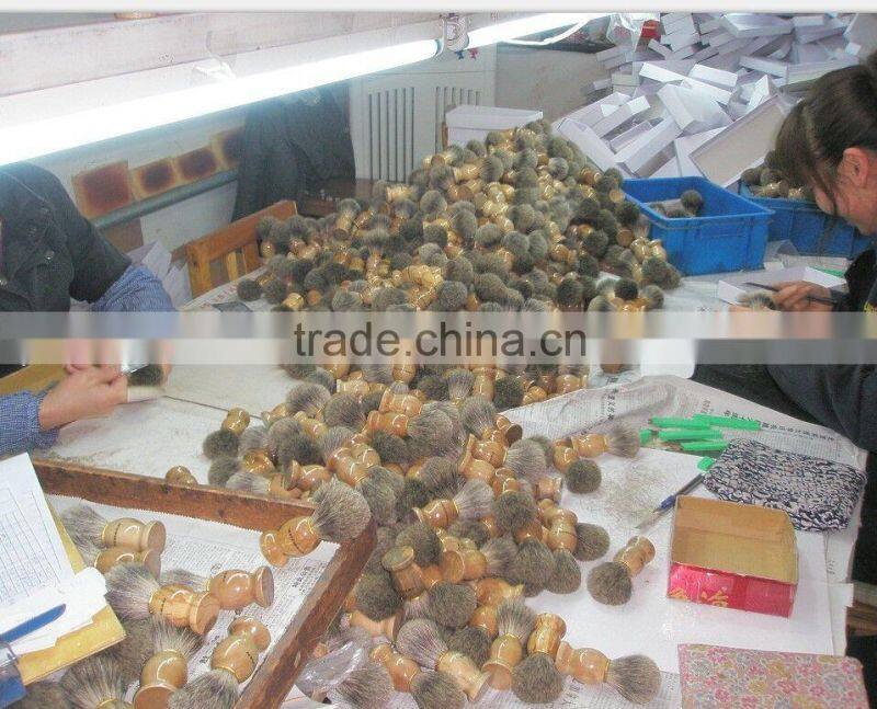 High-grade Stock Men Badger hair brush shaving wooden handle beard brush