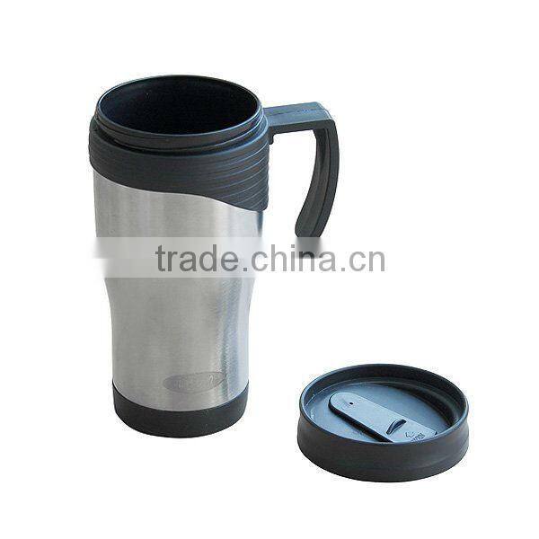 popular plastic cup with lid,advertising mug,cheap plastic travel mug
