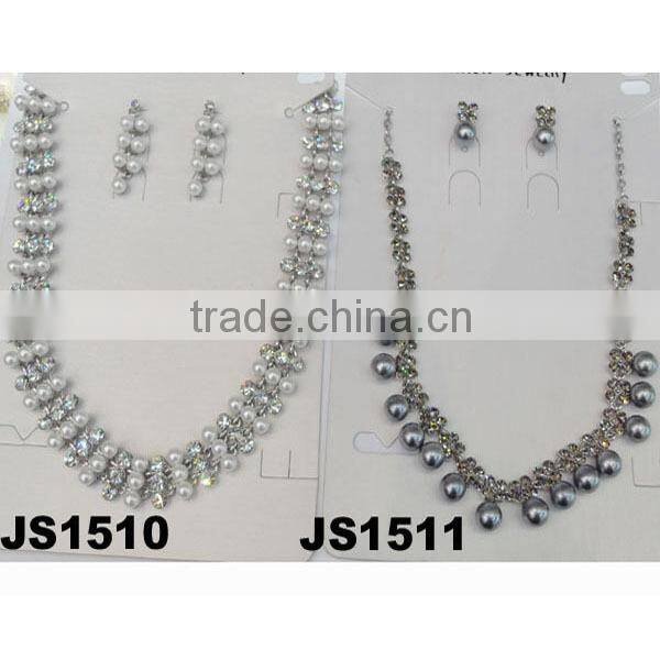 unique wedding glitter crystal jewelry set