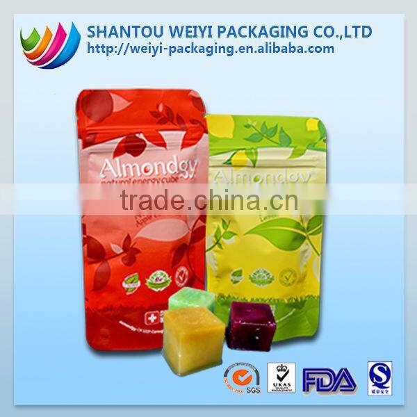 alibaba china supplier wholesale kraft stand up pouch with zipper