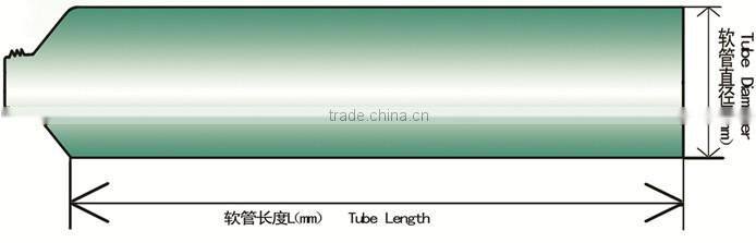 facial cream plastic tube /cosmetic package
