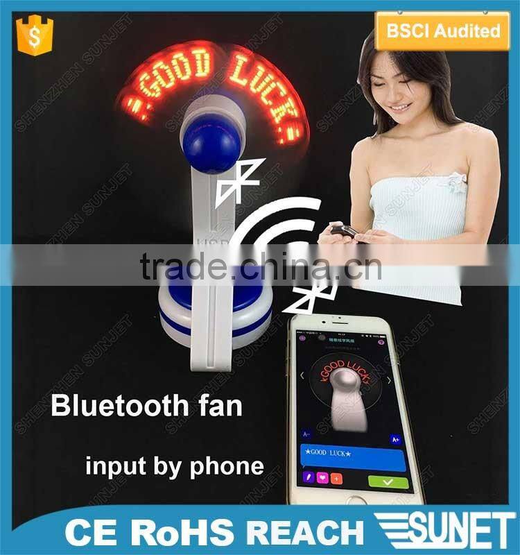 wholesale china goods popular luminous bluetooth led usb programmable fan