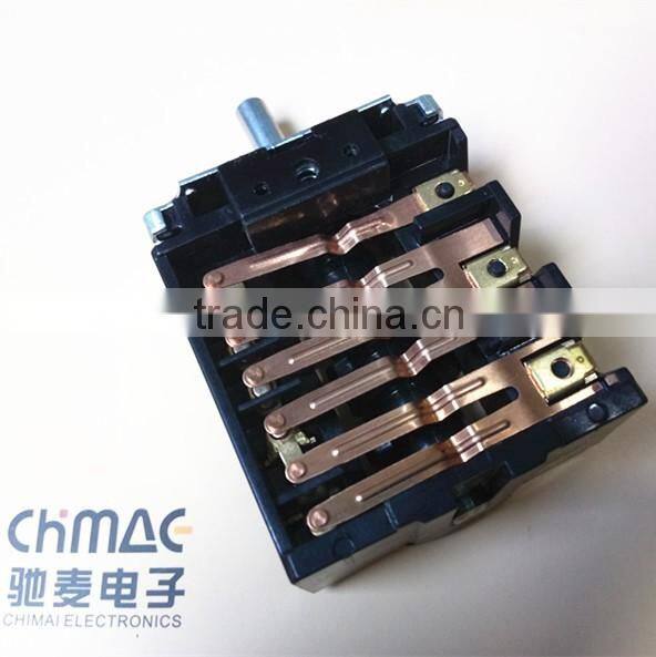 5 position 6 position rotary switch electrical rotary switches heat resistance for oven and gas cooker