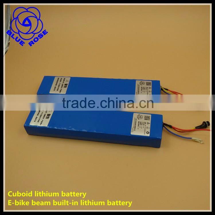E-bike lithium battery 60V 8Ah Cuboid lithium battery pack e-bicycle beam built-in lithium battery