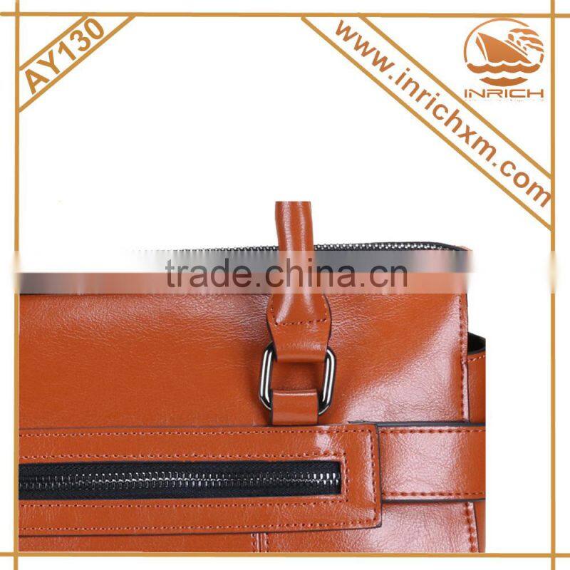 Wholesale custom newest fashion genuine leather womens handbag,europe women clutch ladies classical