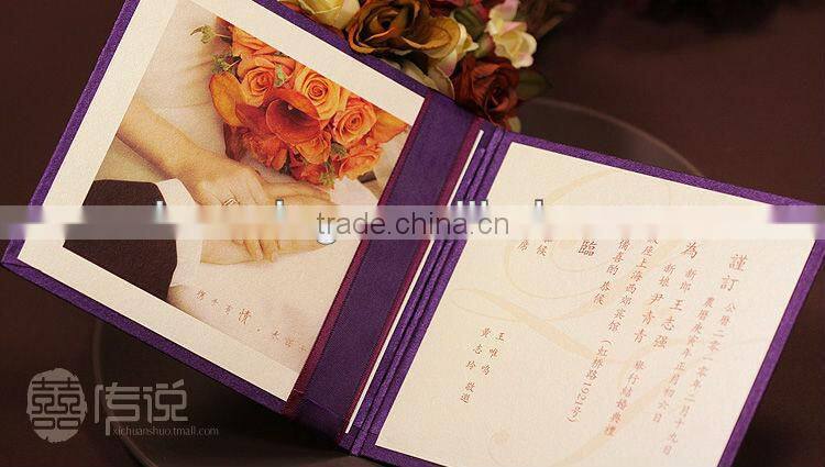 luxury wedding invitation card customized printing