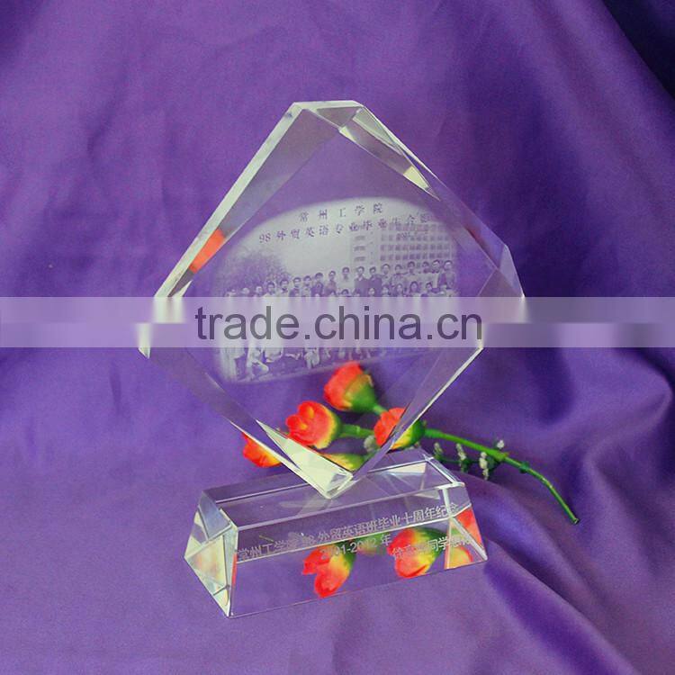 3d crystal bling photo frames photo crystal cube