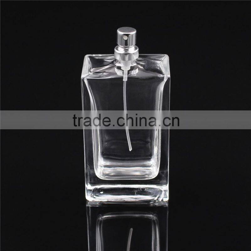 100ml square glass perfume bottle spray bottle luxury glass perfume bottle