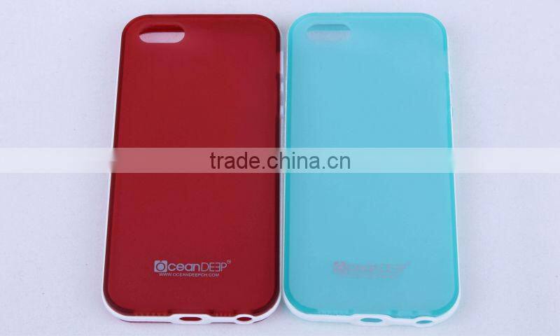 dual color protective pc bumper case for iphone 5